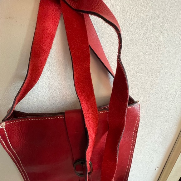 Patricia Nash Crossbody- Red Leather. Never Used. - Picture 9 of 9